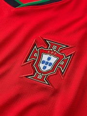 Nike Red Dri-FIT Portugal Stadium Home Football Shirt - Image 9 of 11