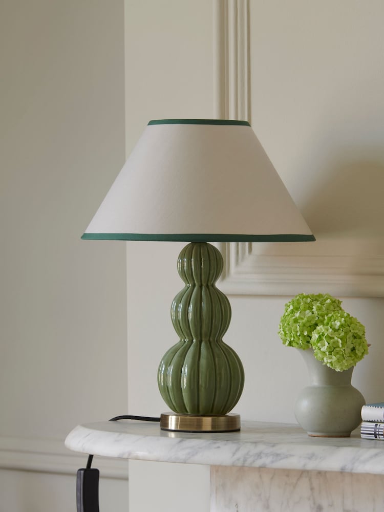 Nina Campbell Green Evelyn Small Table Lamp - Image 2 of 3
