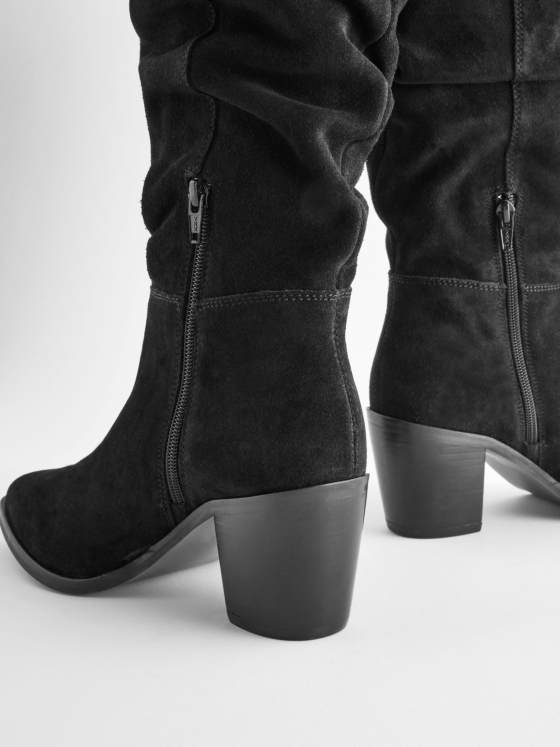Next black slouch boots clearance