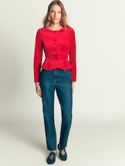 Rojo - Boden Velvet Waisted Top - Imagen 3 de 5