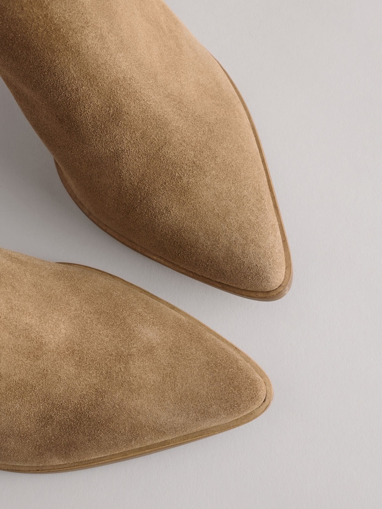 Tan Brown Forever Comfort® Suede Knee High Slouch Boots - Image 9 of 9