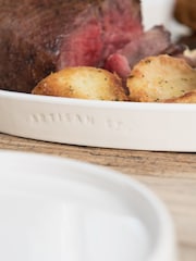 Artisan Street White Medium Oval Platter - Image 2 of 4