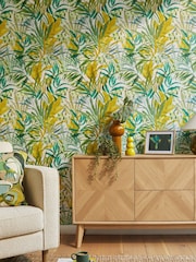 Green Wonderland Jungle Leaves 10M Wallpaper - Image 2 of 6