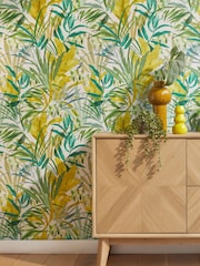 Green Wonderland Jungle Leaves 10M Wallpaper - Image 3 of 6