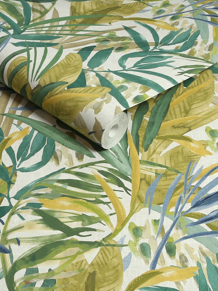 Green Wonderland Jungle Leaves 10M Wallpaper - Image 6 of 6