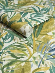 Green Wonderland Jungle Leaves 10M Wallpaper - Image 8 of 8