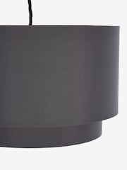 Grey And Copper Rico Easy Fit Shade 2 Tier Ceiling Light - Image 6 of 6