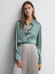 Reiss Sage Haley Silk Shirt - Image 3 of 6