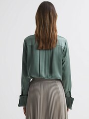 Reiss Sage Haley Silk Shirt - Image 4 of 6