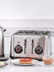 Breville Chrome Bread Select 4 Slice Toaster - Image 1 of 5