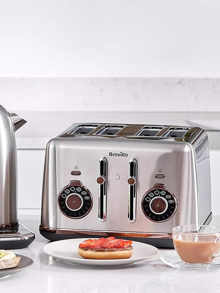 Breville Chrome Bread Select 4 Slice Toaster - Image 1 of 5