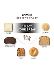 Breville Chrome Bread Select 4 Slice Toaster - Image 3 of 5