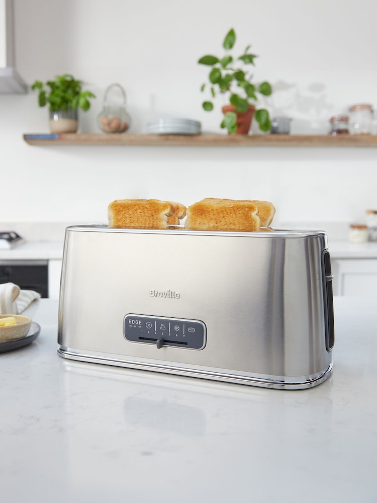 Breville Silver Edge 4 Slice Toaster with Extra Long Slots - Image 1 of 4