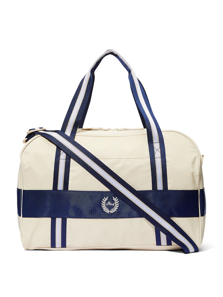Victoria's Secret PINK Canvas Cream The Weekender Bag - Image 1 of 2