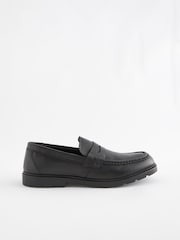 črna - Usnjeni mokasini tumbled Saddle - Slika 3 iz 6