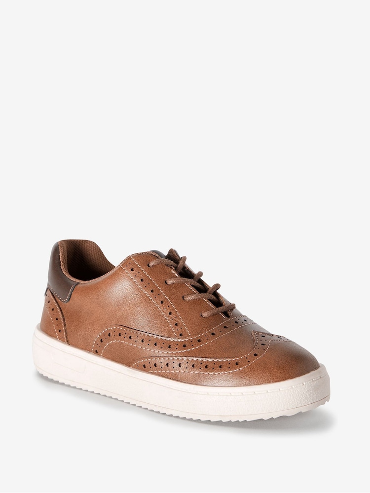 Rjava - Brogue čevlji z vezalkami - Slika 2 iz 4 Rjava - Brogue čevlji z vezalkami - Slika 2 iz 4