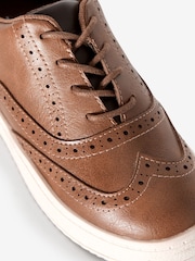 Tan Brown            Lace-Up Brogue Shoes - Image 4 of 4