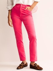 Boden Pink Velveteen Slim-Straight Jeans - Image 1 of 6