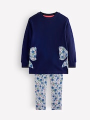 Boden Blue Fun Sweatshirt Tunic Set - Image 1 of 3