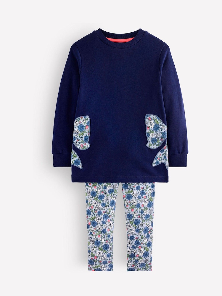 Boden Blue Fun Sweatshirt Tunic Set - Image 1 of 3 Boden Blue Fun Sweatshirt Tunic Set - Image 1 of 3