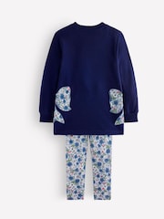 Boden Blue Fun Sweatshirt Tunic Set - Image 2 of 3