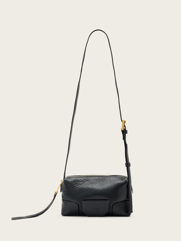 AllSaints Black Ares Micro Crossbody - Image 1 of 6