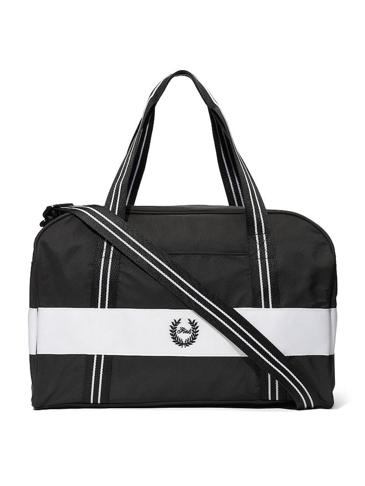 Victoria's Secret PINK Pure Black The Weekender Bag - Image 1 of 3 Victoria's Secret PINK Pure Black The Weekender Bag - Image 1 of 3