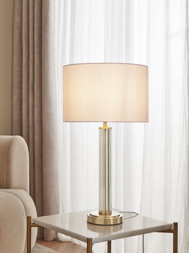 Lipsy Gold Glass Table Lamp - Image 1 of 3