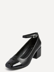 Linzi Black Emilia Closed Toe Block Heeled Shoe - Image 3 of 5