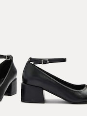 Linzi Black Emilia Closed Toe Block Heeled Shoe - Image 5 of 5