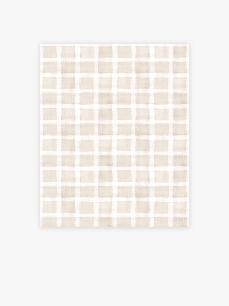 Natural Gingham Wallpaper - Image 1 of 3