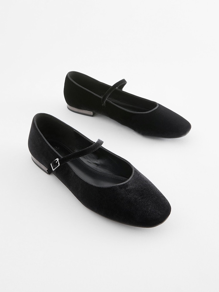 Schwarz-Silber - Forever Comfort® Mary-Jane-Schuhe - Bild 1 von 5