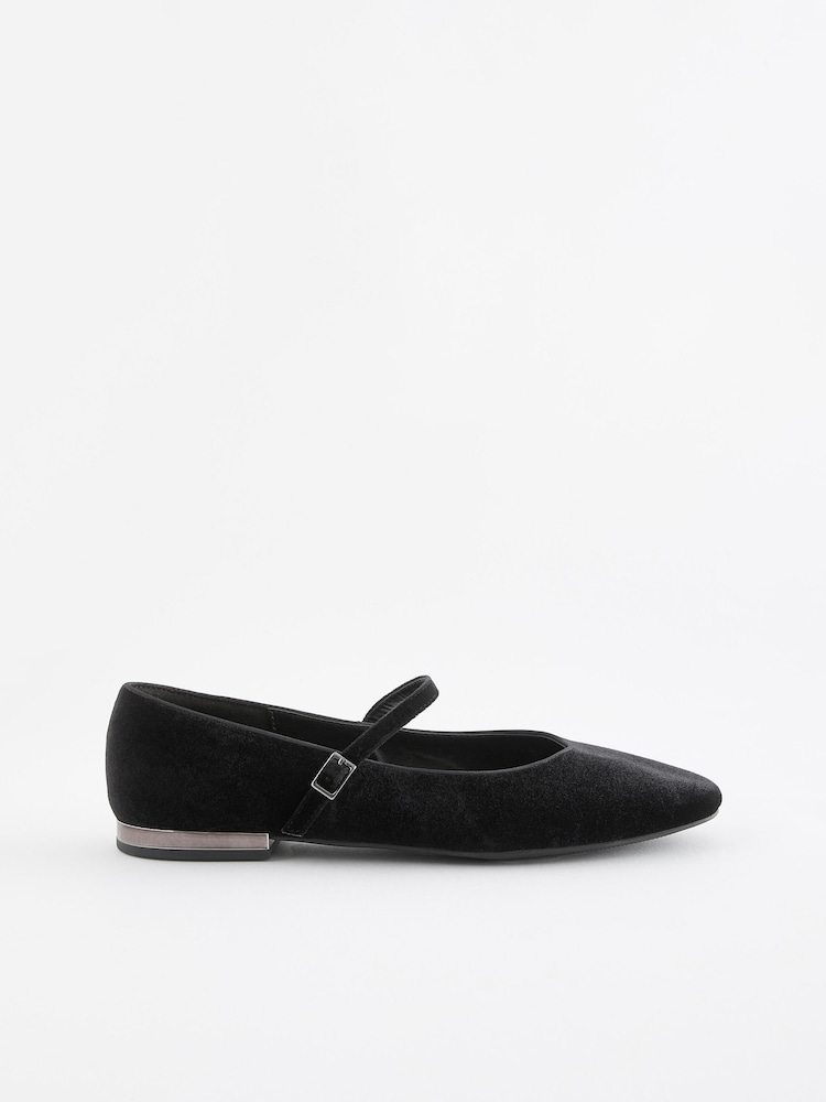 Schwarz-Silber - Forever Comfort® Mary-Jane-Schuhe - Bild 2 von 5 Schwarz-Silber - Forever Comfort® Mary-Jane-Schuhe - Bild 2 von 5