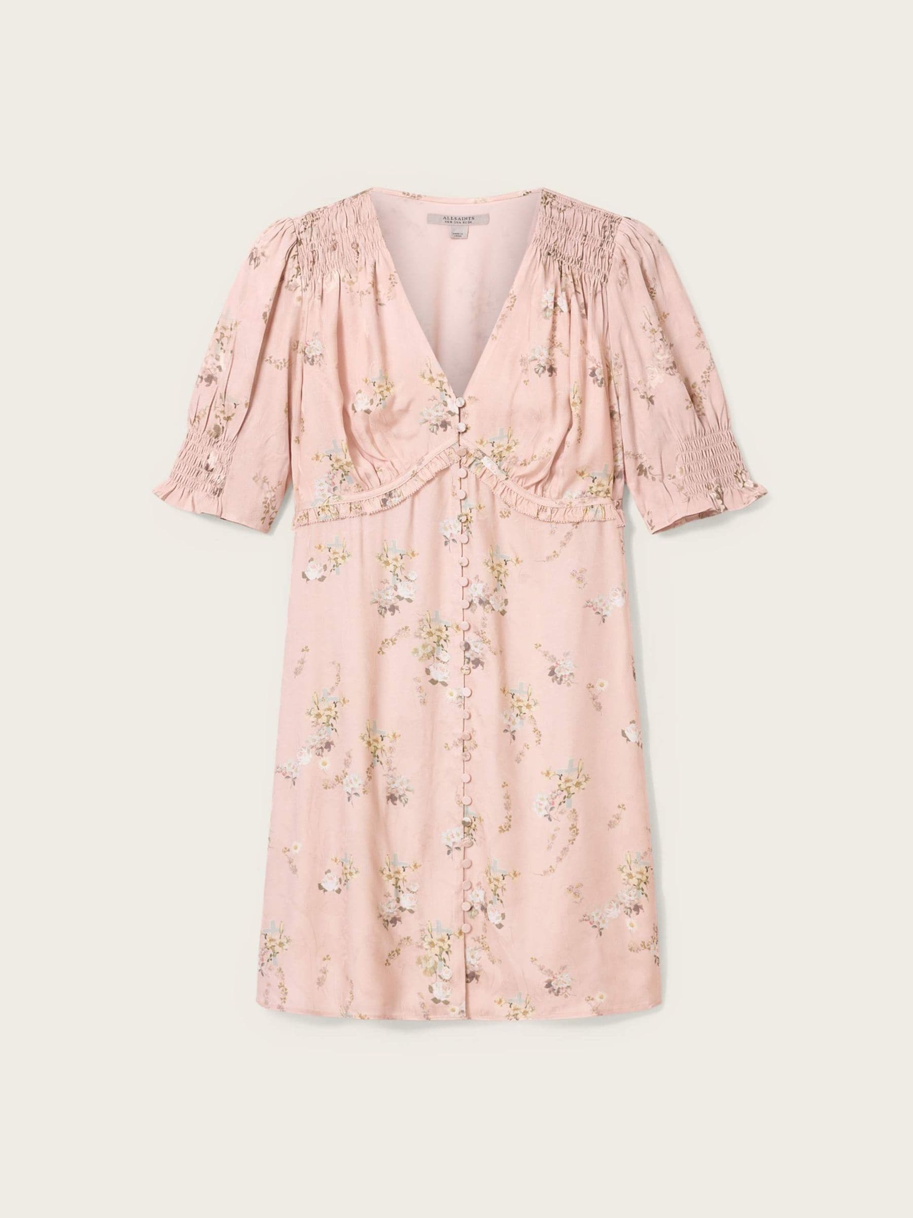 allsaints pink dress AllSaints Women's Katarina Bodycon Maxi Dress, Pink, Size 10