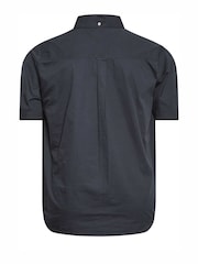 BadRhino Big & Tall Blue 100% Cotton Short Sleeve Poplin Shirt - Image 3 of 3