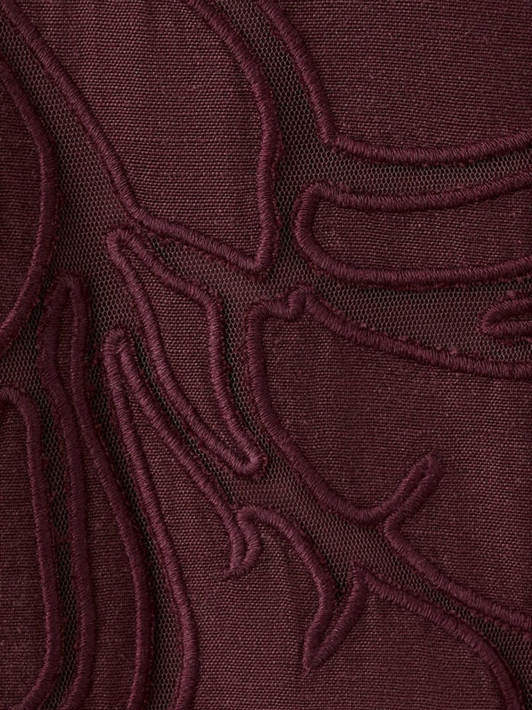 Mango Red Linen Blend Midi Skirt - Image 3 of 3
