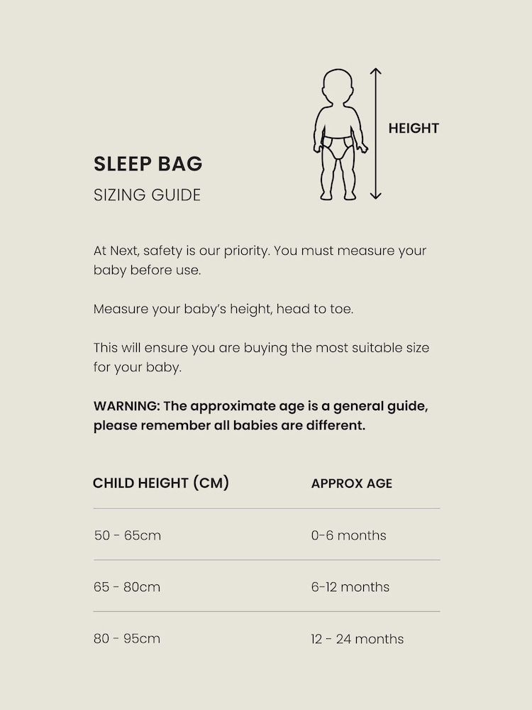 Buy Natural Tog Baby 100% Cotton Sleep Bag from the Next UK