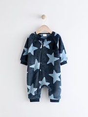 Blue Star Fleece Sleepsuit - Image 1 of 7