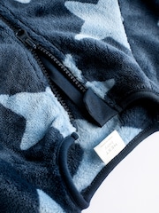Blue Star Fleece Sleepsuit - Image 5 of 7