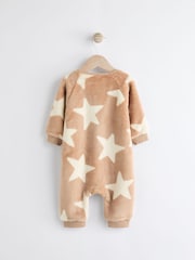 Neutral Fleece Baby Footless Sleepsuit - Image 2 of 5