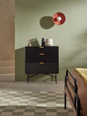 MADE.COM Black Haines Mango Wood Chest of Drawers - Image 1 of 5
