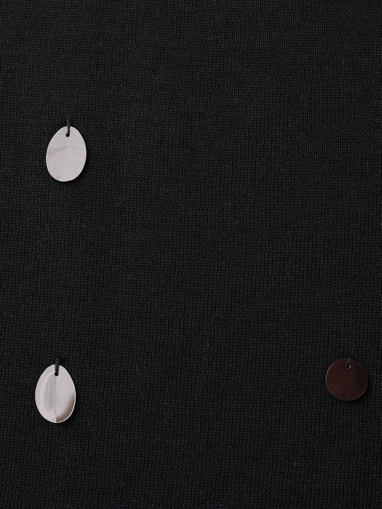 Mango Black Embellished Vest - Image 2 of 3