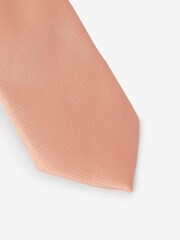 Peach Pink Slim Twill Tie - Image 2 of 5