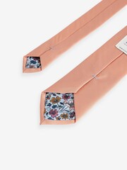 Peach Pink Slim Twill Tie - Image 3 of 5