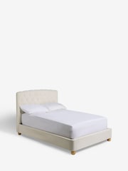 Soft Velvet Natural Oyster Farringdon Upholstered Ottoman Storage Bed Frame - Image 7 of 9