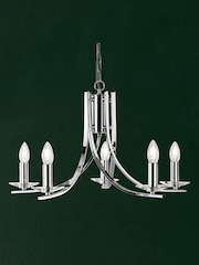 Searchlight Chrome Asiana 5 Light Ceiling Light - Image 1 of 1
