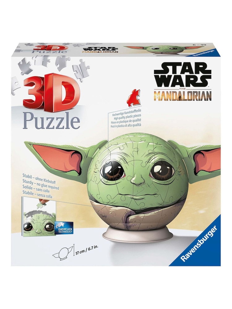 Star Wars Grogu with Ears 3D Puzzle Ball 72 Piece Jigsaw - Image 2 of 4