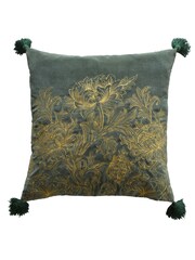 Morris & Co Green Chrysanthemum Cushion - Image 2 of 3
