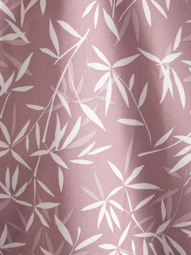 Pink Floral Short Sleeve Shirt With Cuban Collar - Image 8 of 8