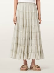 AllSaints Green Eva Skirt - Image 1 of 7